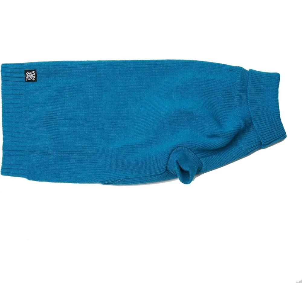 Nwt Teal Dog Turtleneck Sweater Petrageous Size Large